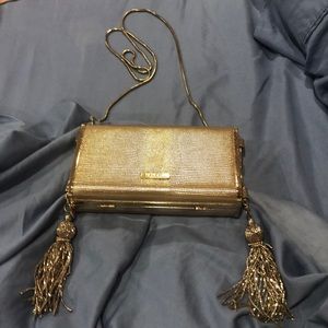 Gold crossbody bag from Aldo